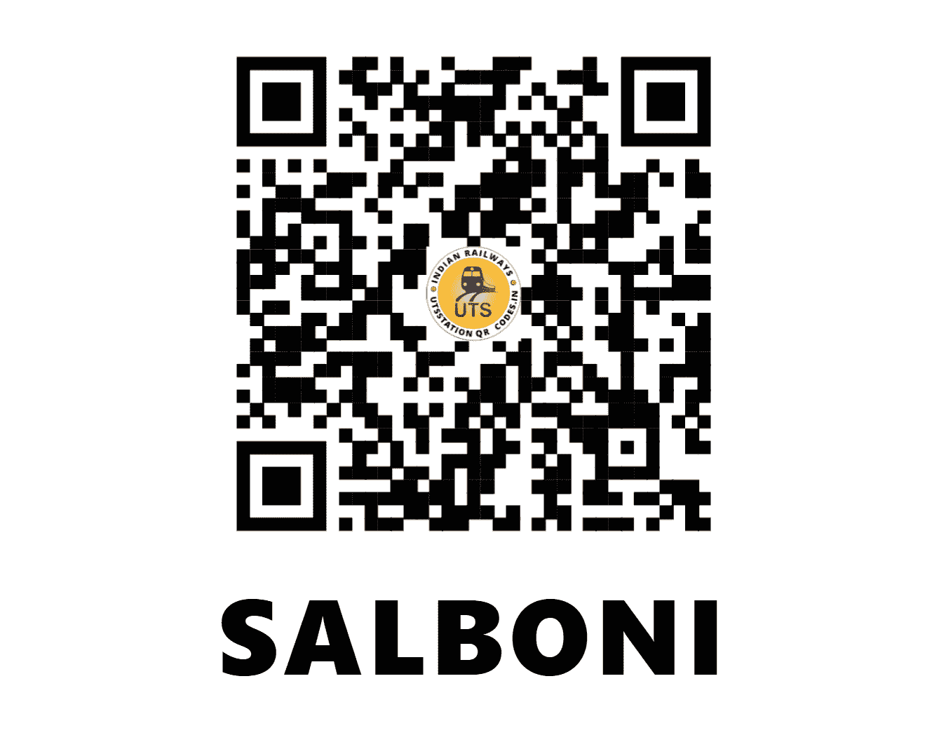 UTS QR Code for SALBONI - SLB (SE - WEST BENGAL)